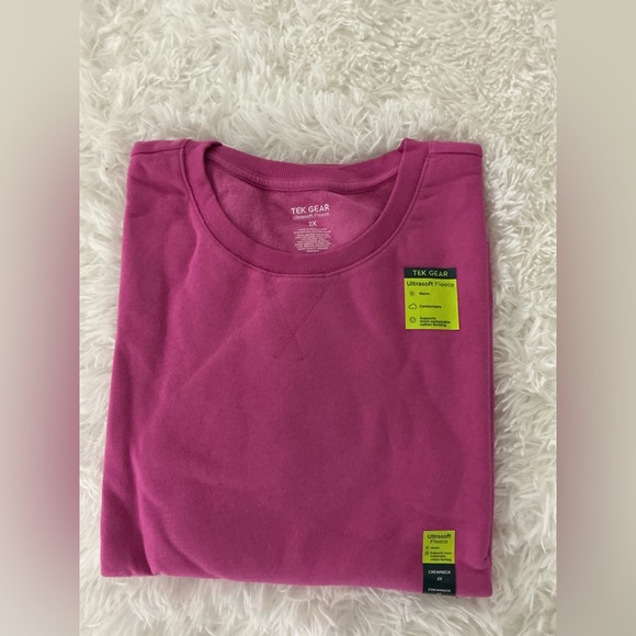 Tek Gear Ultrasoft Fleece Crewneck Sweatshirt – Women’s 2X – magenta blossom - Picture 13 of 15